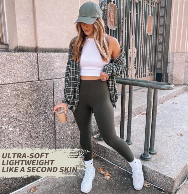 3 Pack Leggings for Women-No See-Through High Waisted Tummy Control Yoga Pants Workout Running Legging - Image 3