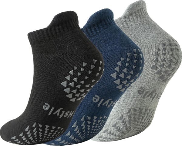 6 Pairs of Yoga Socks with Grips for Women and Men,Ideal for Ballet,Barefoot Workout,Pilates Grip Socks Non Slip Socks