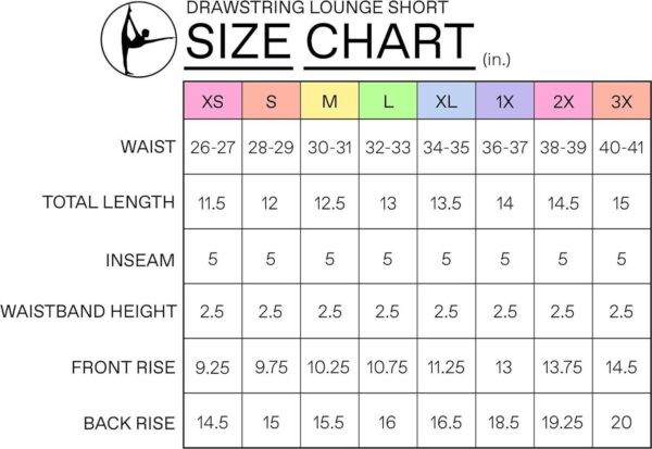 90 Degree By Reflex Soft Comfy Activewear Lounge Shorts with Pockets and Drawstring for Women - Image 6