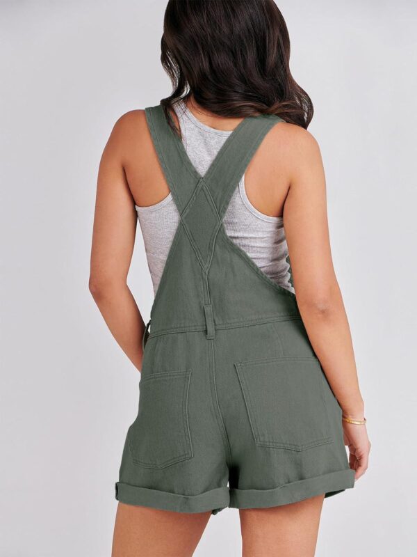 ANRABESS Overalls for Women 2024 Summer Casual Loose Fit Adjustable Shorts Denim Overall Rompers Bib Jeans Shortalls Outfits - Image 2