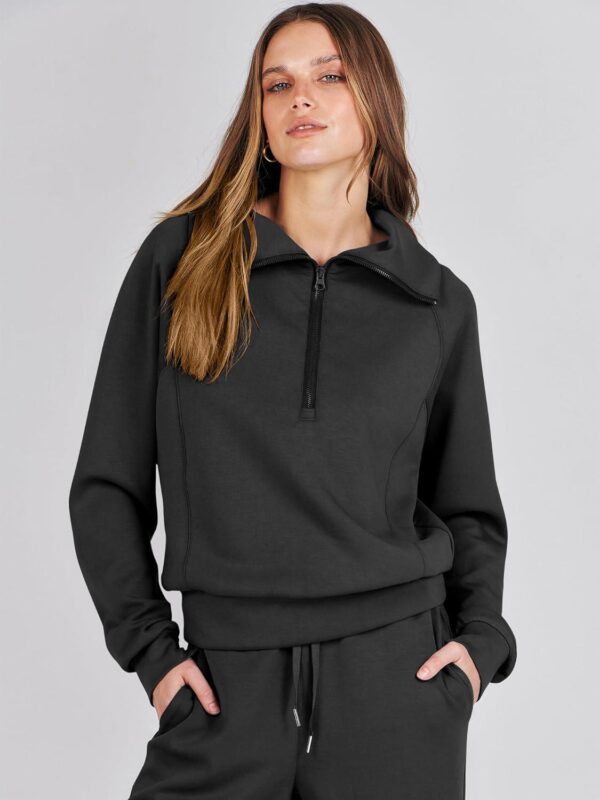 ANRABESS Women 2 Piece Outfits Sweatsuit Oversized Sweatshirt Sweatpants Tracksuit Sweat Lounge Matching Set 2024 Fall Trendy - Image 8