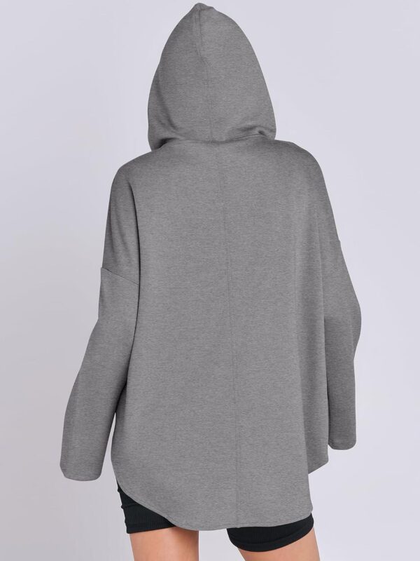ANRABESS Womens Oversized Hoodie Sweatshirts Half Zip Sweaters Pullover 2024 Fall Tunic Top Trendy Teen Girls Preppy Clothes - Image 5
