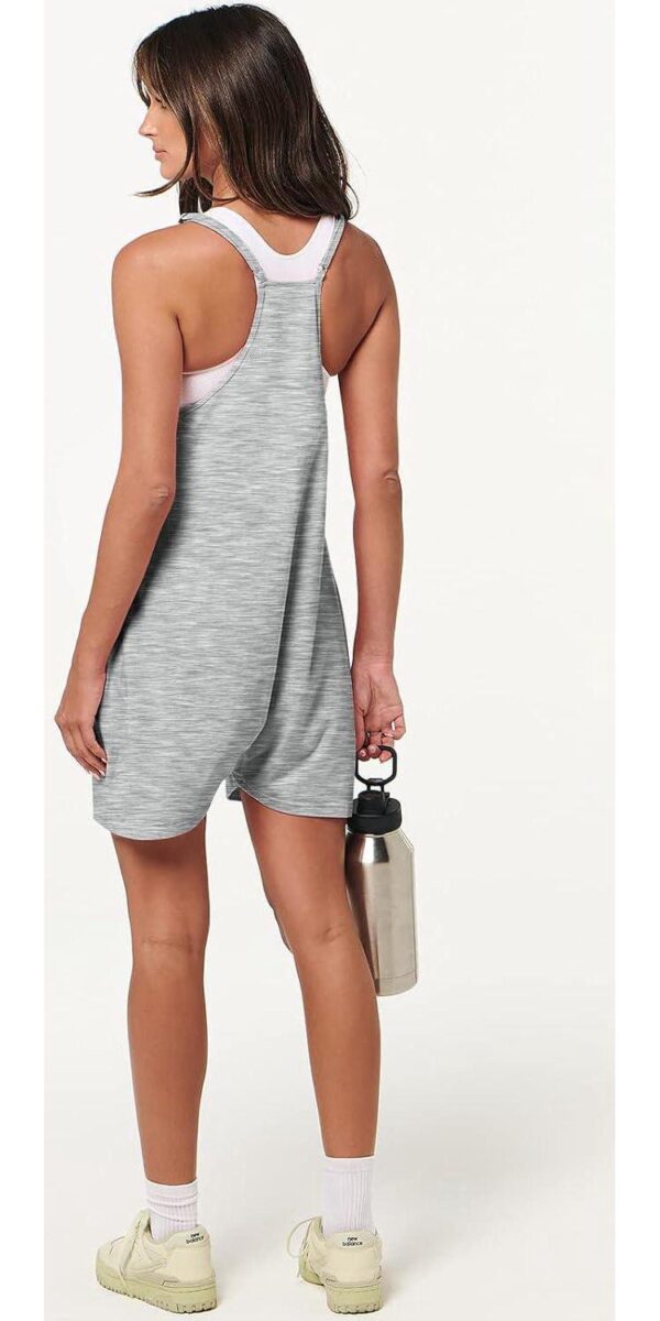 ANRABESS Womens Summer Casual Sleeveless Romper Loose Spaghetti Strap Shorts Overalls Jumpsuit with Pockets 2024 Clothes - Image 6
