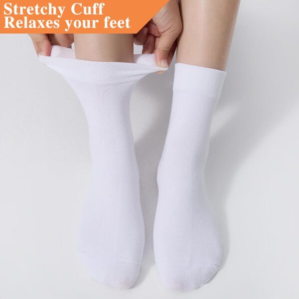 ATBITER Women's Thin Cotton Socks,Soft Cotton Bootie Socks Women Above Ankle Crew Socks (6-Pairs With gift box) - Image 5
