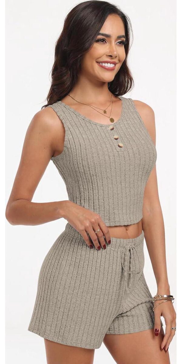 AUTOMET 2 Piece Sets for Women Two Piece Summer Outfits Sweatsuits Fashion Shorts Lounge Tracksuits Comfy Trendy Clothes 2024 - Image 2