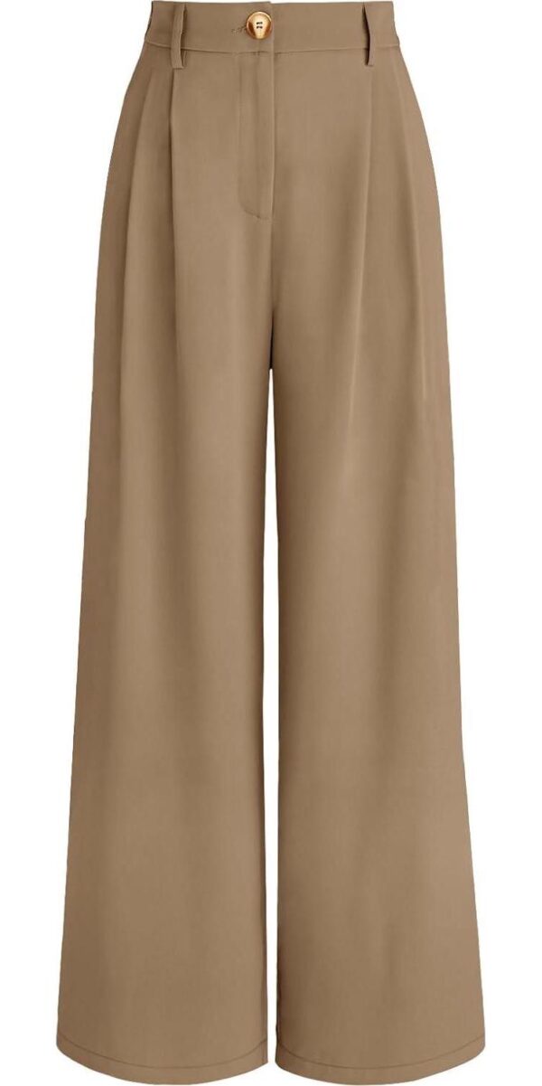AUTOMET Women Wide Leg Dress Pants High Waisted Loose Fit Business Casual Work Trousers with Pockets 2024