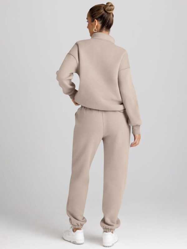 AUTOMET Womens 2 Piece Outfits Long Sleeve Sweatsuits Sets Half Zip Sweatshirts with Joggers Sweatpants - Image 5