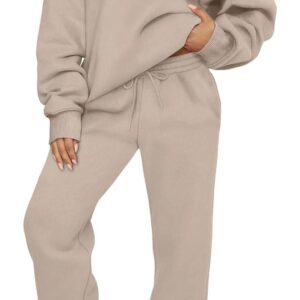 AUTOMET Womens 2 Piece Outfits Long Sleeve Sweatsuits Sets Half Zip Sweatshirts with Joggers Sweatpants