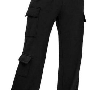 AUTOMET Womens Cargo Sweatpants Wide Leg Fleece Lined Y2k Pants for Women Fall Winter Baggy High Waisted Joggers with Pockets
