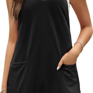 AUTOMET Womens Rompers Jumpsuits Casual Summer Outfits 2024 Shorts Overalls Jumpers with Pockets Loose Comfy Fashion Clothes