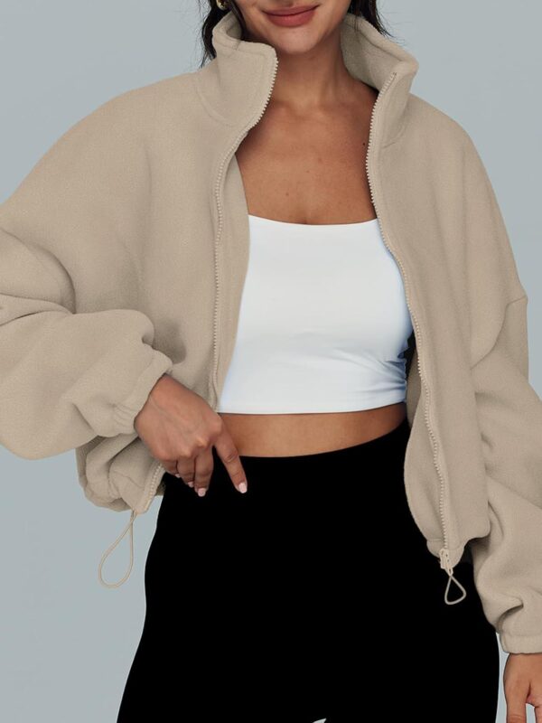 AUTOMET Womens Zip Up Hoodies Oversized Sweatshirts Long Sleeve Crop Sherpa Fall Outfits Fashion Clothes 2024 - Image 4