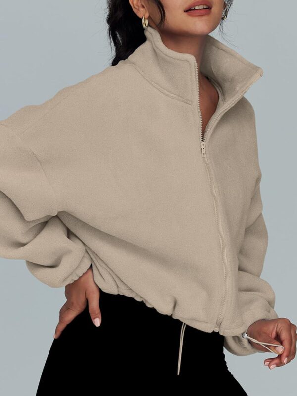 AUTOMET Womens Zip Up Hoodies Oversized Sweatshirts Long Sleeve Crop Sherpa Fall Outfits Fashion Clothes 2024 - Image 3