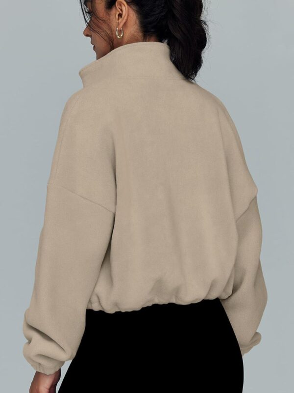 AUTOMET Womens Zip Up Hoodies Oversized Sweatshirts Long Sleeve Crop Sherpa Fall Outfits Fashion Clothes 2024 - Image 5