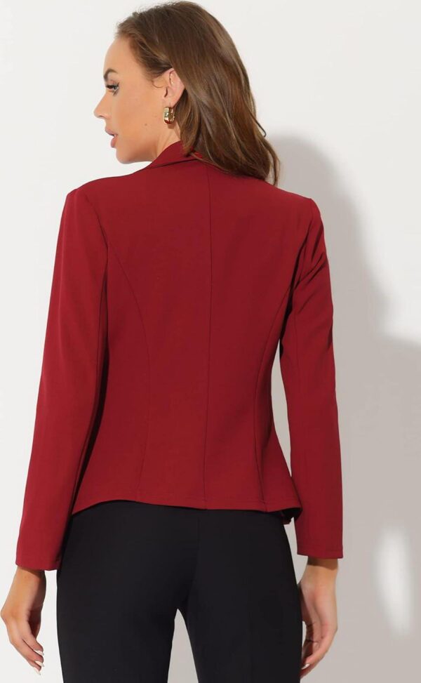 Allegra K Women's Work Office Lapel Collar Stretch Jacket Suit Blazer - Image 4