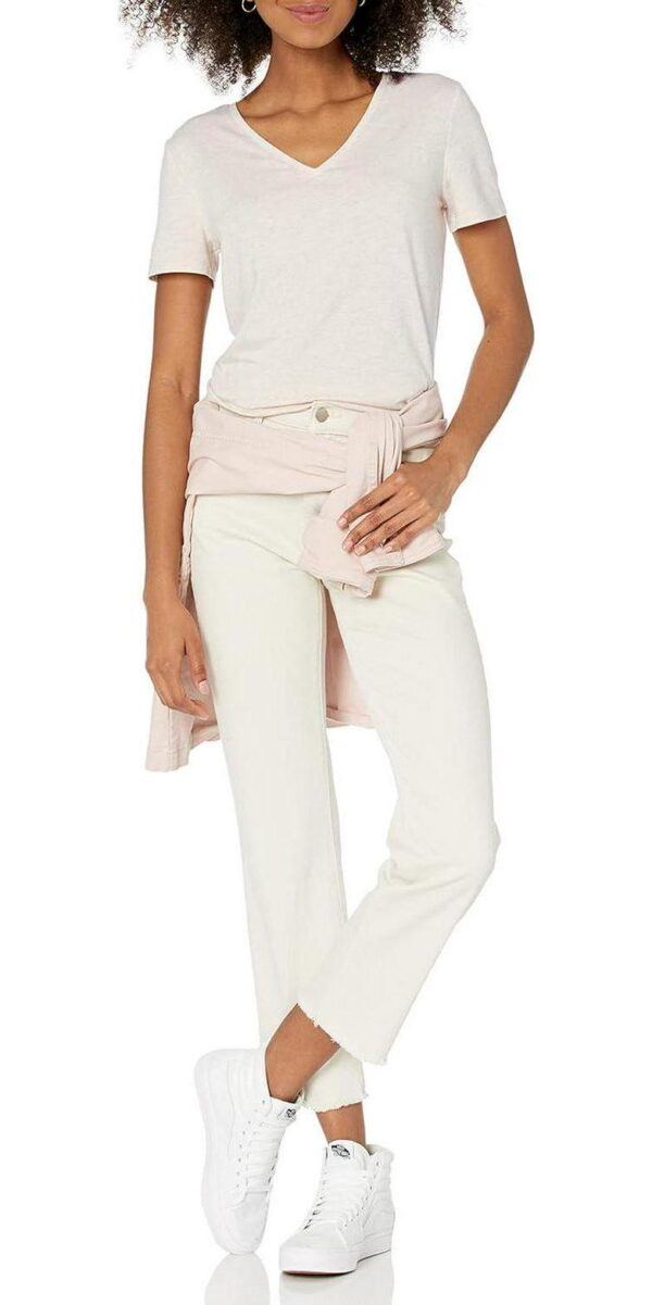 Amazon Essentials Women's Classic-Fit Short-Sleeve V-Neck T-Shirt, Multipacks - Image 5