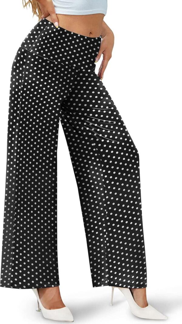 Arolina Women's Stretchy Wide Leg Palazzo Lounge Pants Casual Comfy High Waist Palazzo Pants - Image 3