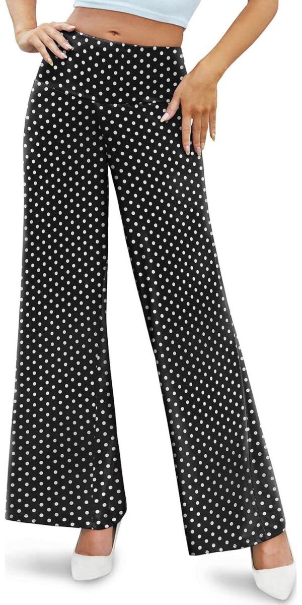 Arolina Women's Stretchy Wide Leg Palazzo Lounge Pants Casual Comfy High Waist Palazzo Pants - Image 6