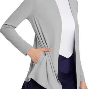 BALEAF Women's Lightweight Cardigan with Pockets Long Sleeve Shirts Open Front Casual Loose Jackets Soft Drape