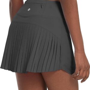 BALEAF Women's Tennis Skirt Pleated Skirts Golf Skorts for Woman High Waisted Lightweight Athletic with Shorts Pockets