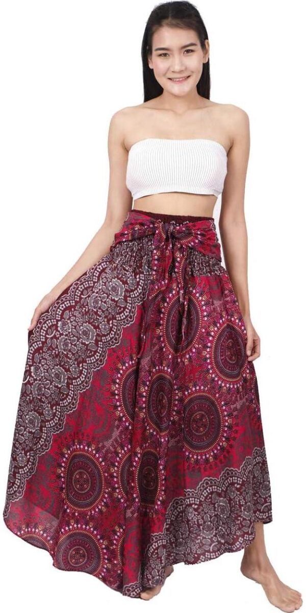 Banjamath Women's Long Bohemian Style Gypsy Boho Hippie Skirt - Image 3