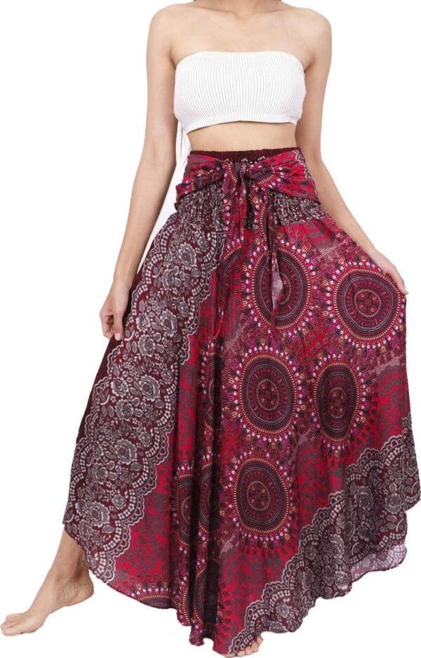 Banjamath Women's Long Bohemian Style Gypsy Boho Hippie Skirt