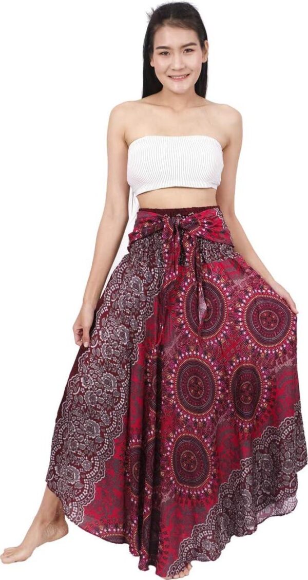 Banjamath Women's Long Bohemian Style Gypsy Boho Hippie Skirt - Image 2