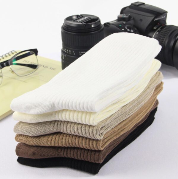 BomKinta Crew Socks for Women - Thin Solid Cotton Socks - Casual Cute Above Ankle Socks - Image 4