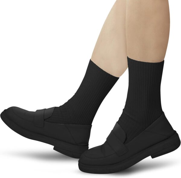 BomKinta Crew Socks for Women - Thin Solid Cotton Socks - Casual Cute Above Ankle Socks - Image 5