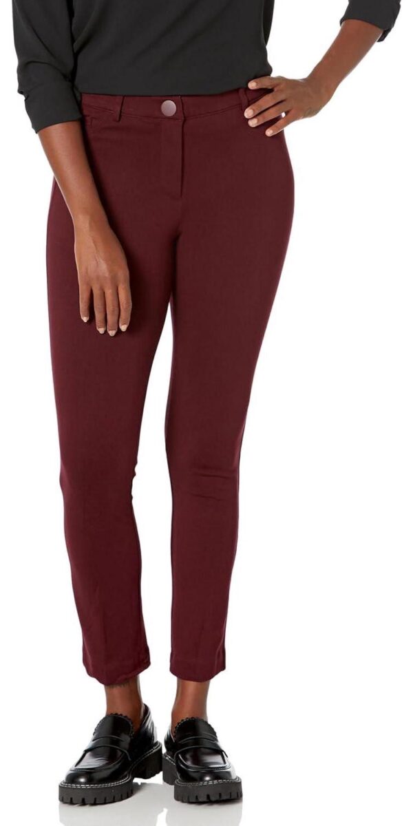 Briggs New York Women's High Rise Skinny Knit Ponte Pant