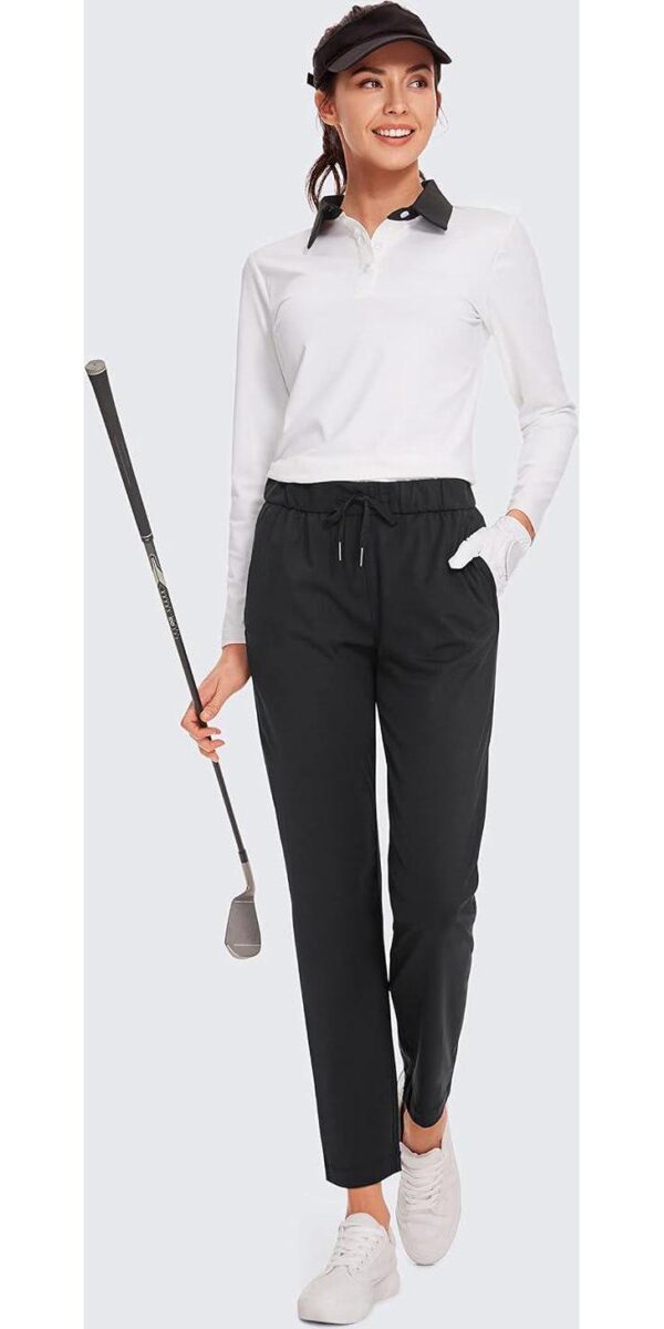 CRZ YOGA Womens 4-Way Stretch Ankle Golf Pants - 7/8 Dress Work Pants Pockets Athletic Travel Casual Lounge Workout - Image 6