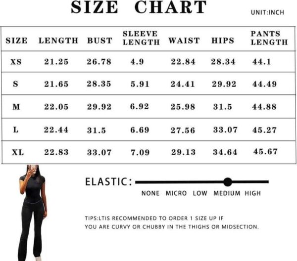 Casual Workout Two Piece Outfits for Women Short Sleeve Crop High Waist Foldover Flare Pants Tracksuit Sets Streetwear - Image 5
