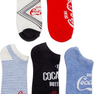 Coca-Cola womens 5 Pack No Show Casual Sock