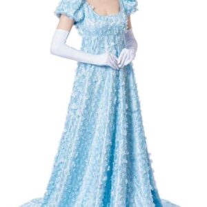 Daphne Dress Regency Dress Women's Blue Lace Dress