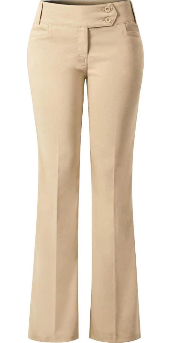 Design by Olivia Women's Relaxed Boot-Cut Office Pants Trousers Slacks
