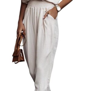 Dokotoo Jumpsuit for Womens Dressy Casual 2024 One Piece Romper Cold Shoulder Outfits for Summer