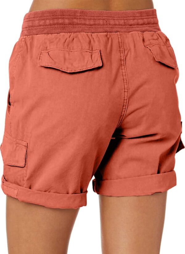 Dokotoo Womens Relaxed Fit High Waist Casual 4 Pocketed 2024 Hiking Outdoor Summer Shorts S-XL - Image 3