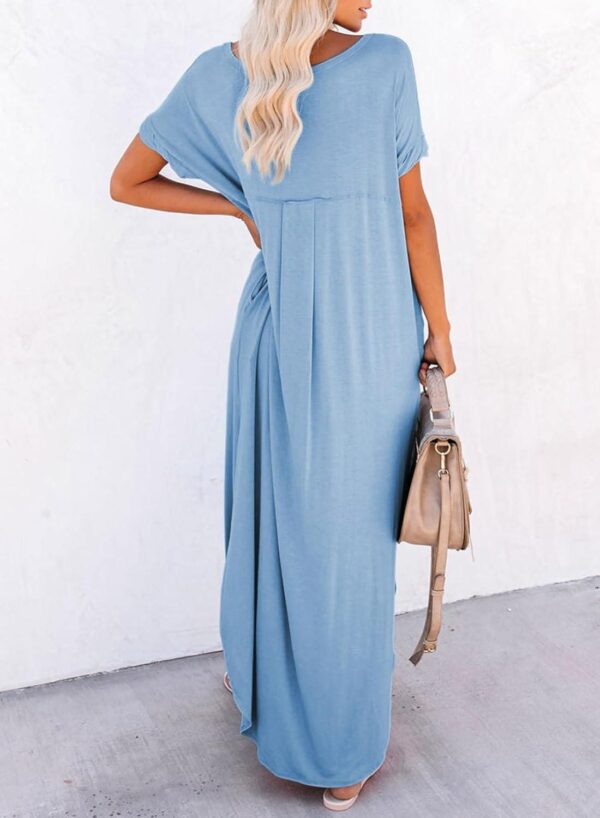 Dokotoo Womens Summer Dress Long Dress Casual Loose Maxi Dresses Beach Outfit 2024 Resort Hawaiian - Image 2