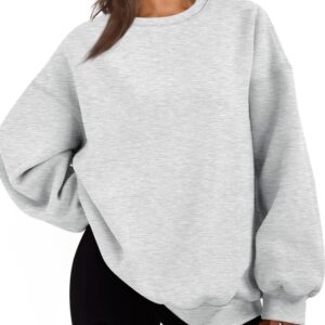 EFAN Womens Oversized Sweatshirts Hoodies Fleece Crew Neck Pullover Sweaters Casual Comfy Fall Fashion Outfits Clothes 2024