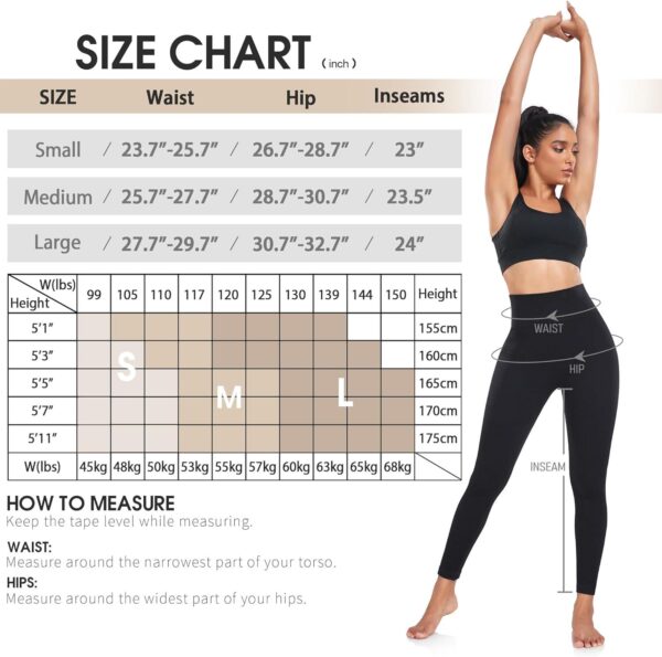 FULLSOFT Ribbed Seamless Leggings for Women High Waisted Workout Athletic Gym Yoga Pants - Image 6