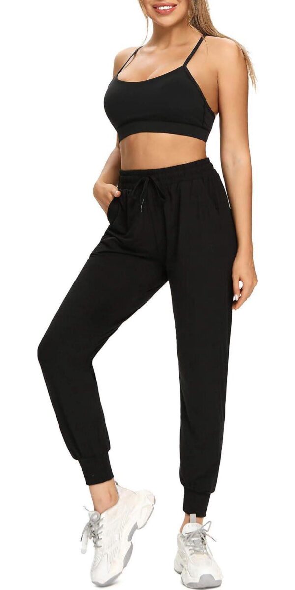 FULLSOFT Sweatpants for Women-Womens Joggers with Pockets Yoga Pants Leggings for Cycling Lounge Workout Running - Image 5