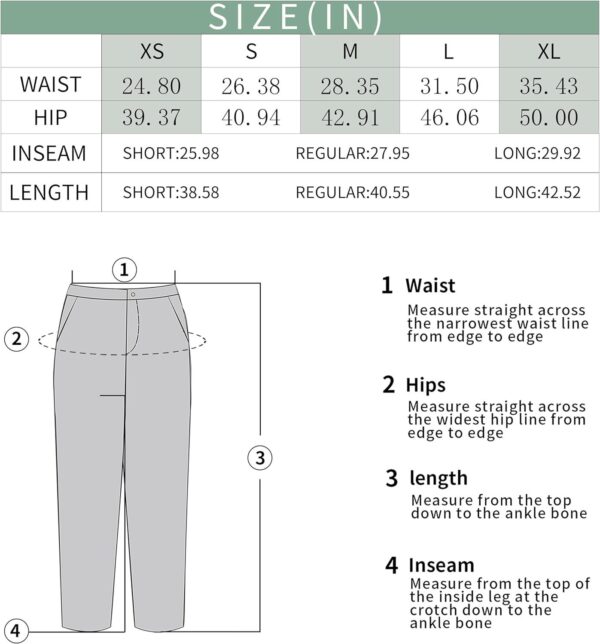 FUNYYZO Women's Wide Leg Pants High Elastic Waisted in The Back Business Work Trousers Long Straight Suit Pants - Image 3
