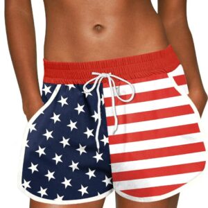 For G and PL Women Summer Floral Beach Boardshorts with Pockets Swim Trunks