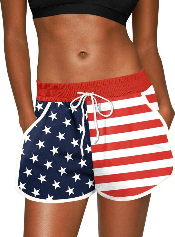 For G and PL Women Summer Floral Beach Boardshorts with Pockets Swim Trunks
