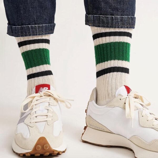 Funny Novelty Socks For Women Striped Retro Crew Socks Sporty Mid Calf Socks Casual Cotton Socks Women - Image 6