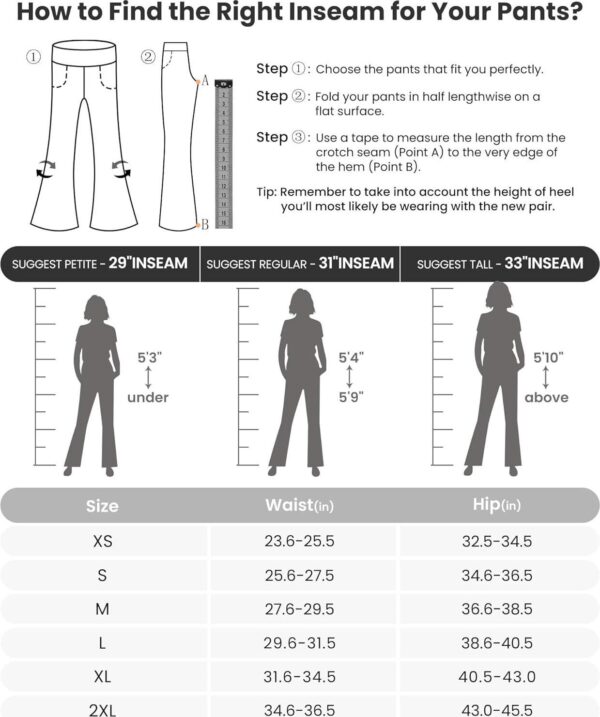 G4Free Yoga Pants Women Wide Leg Pants with Pockets High Waist Stretch Dress Casual Sweatpants Petite/Regular/Tall - Image 5
