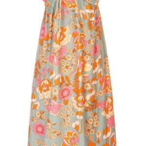 GRACE KARIN 2024 Women's Criss Cross Halterneck Sleeveless Summer Floral Print Flowy A Line Maxi Dress