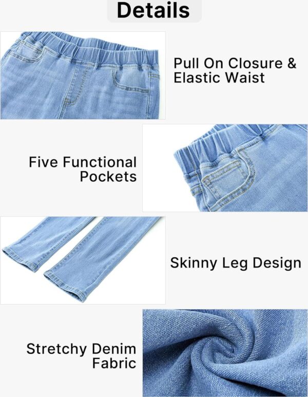 GRAPENT Pull On Jeans for Women High Waisted Skinny Capri Pants Trendy Stretch Denim Cropped Jeans Crop Jeggings Capris - Image 6