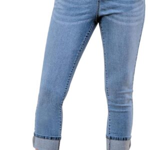 GRAPENT Pull On Jeans for Women High Waisted Skinny Capri Pants Trendy Stretch Denim Cropped Jeans Crop Jeggings Capris