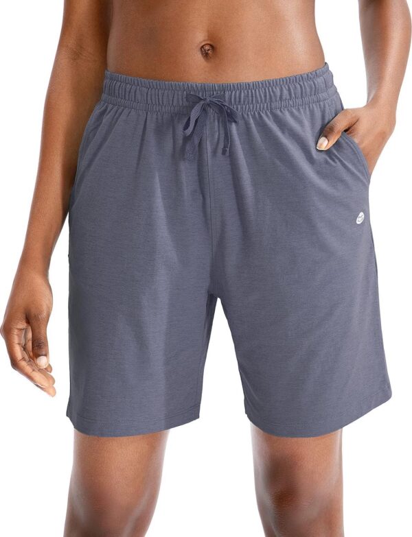 G Gradual Women's Bermuda Shorts Jersey Shorts with Deep Pockets 7  Long Shorts for Women Lounge Walking Athletic - Image 2