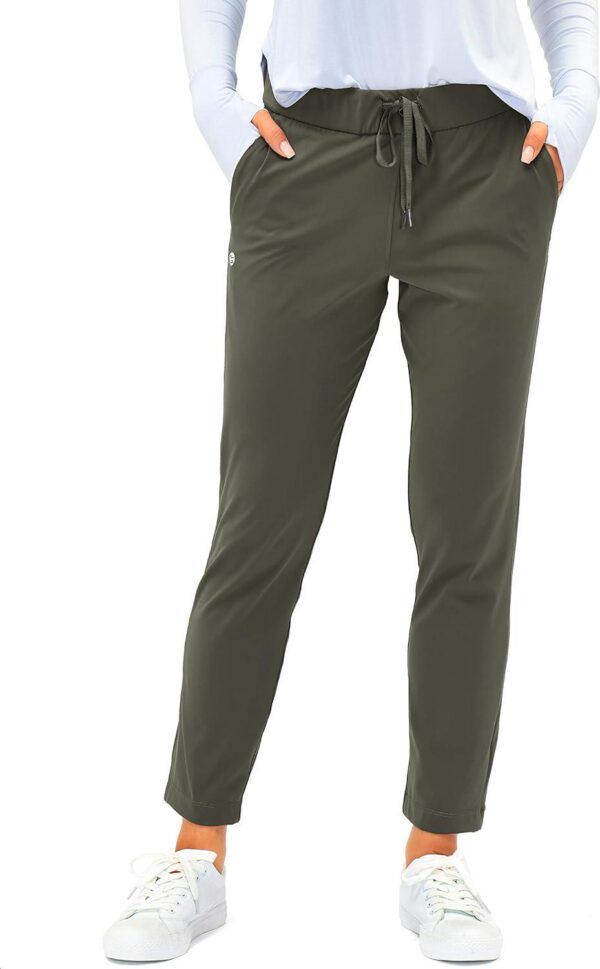 G Gradual Women's Pants with Deep Pockets 7/8 Stretch Ankle Sweatpants for Golf, Athletic, Lounge, Travel, Work